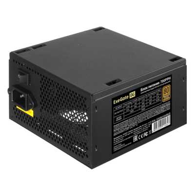 Блок питания ExeGate 700PPH-OEM (EX282154RUS-OEM), 700Вт, 80 PLUS Bronze, 120мм, черный