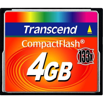 Флеш карта Transcend CompactFlash 133 4GB (TS4GCF133)
