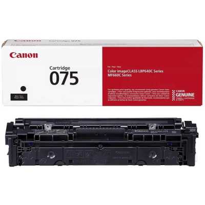 Тонер-картридж Canon 075 6365C002 черный для LBP646Cdw/LBP647Cdw/MF664Cdw/MF667Cdw , 1.4 тыс. стр.