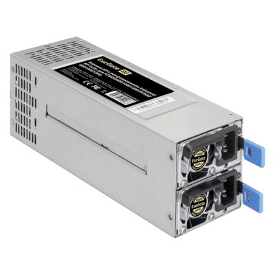 Блок питания серверный 2U Redundant 2x1000W ExeGate EX292323RUS Industrial-RTS1000 (APFC, КПД 94% (80 PLUS Platinum), 4 см fan, 24pin, 2x(4+4)pin, 2PCIe, 2SATA, 6IDE, Cable Management)