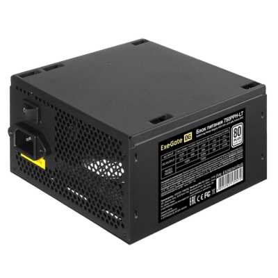 Блок питания ExeGate 750PPH-LT-OEM RTL (EX292341RUS-OEM), 750Вт, 80 PLUS, 120мм, черный