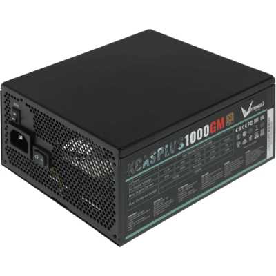 Блок питания Aerocool/Formula 1000W Retail KCAS PLUS 1000GM, 80 PLUS Gold, ATX v2.4, модульный, fan 14cm, 6x PCI-E [6+2-Pin], 10x SATA, 6x MOLEX