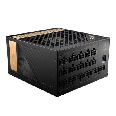 Блок питания MSI ATX 1300W MEG Ai1300P 80+ platinum 24pin APFC 120mm fan 16xSATA Cab Manag RTL