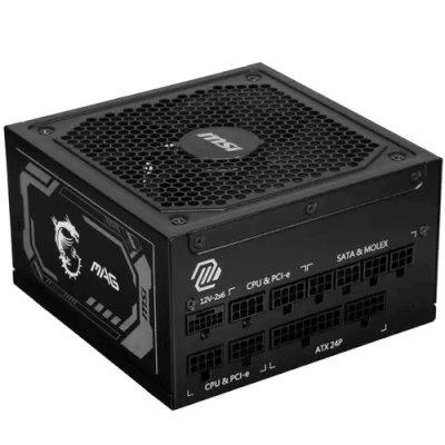Блок питания MSI MAG A1000GL PCIE5 1000W, 80+ Gold, полностью модульный, ATX 3.0, PCIE5, RTL