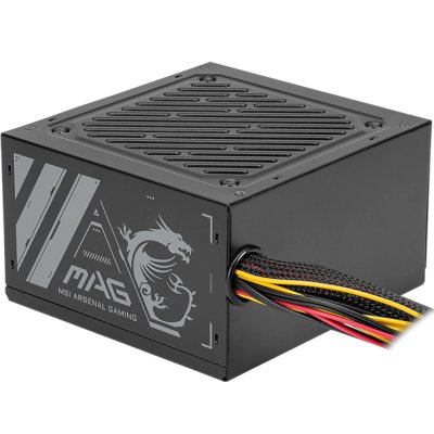 Блок питания MSI MAG A500N-H, 500Вт, 120мм, немодульный, черный