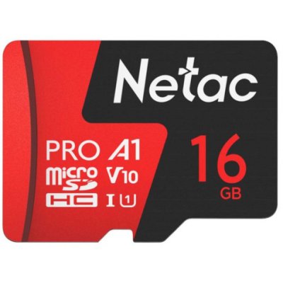 Флеш карта NeTac MicroSD card P500 Extreme Pro 16Gb, retail version w/SD adapter