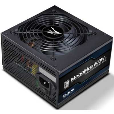 Блок питания Zalman ZM600-TXII V2 Retail, 600Вт, 80 PLUS, 120мм, черный