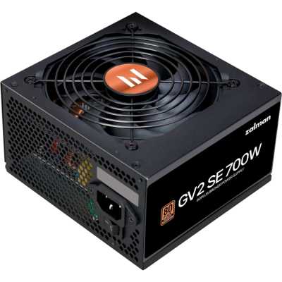 Блок питания Zalman ZM700-GV2SE 700 Вт, 80 PLUS BRONZE, 120 мм, немодульный, черный