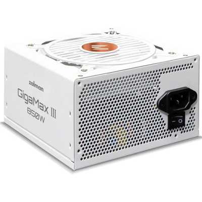 Блок питания Zalman ZM850-GV3 WH, 850W, ATX12V v3.0, Gen 5.0, APFC, 12cm Fan, 80+ Bronze, Retail