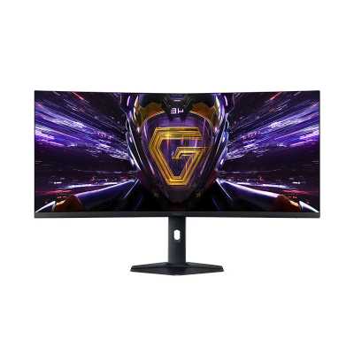Монитор 34" Xiaomi G34Wqi VA 3440x1440, 180 Гц, 1 мс, 21:9, 400 кд/м², 2xHDMI, 2xDP, изогнутый экран, HDR, Flicker-Free, Low Blue Light, белый, черный