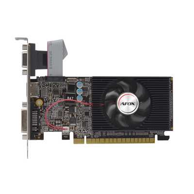 Видеокарта AFOX GeForce GT 610, 1 GB DDR3, 64 bit, HDMI, DVI-D, VGA, GPU 810 MH