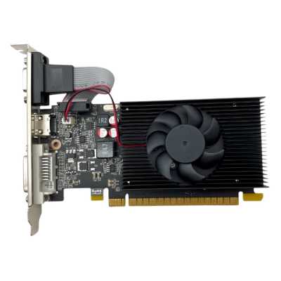 Видеокарта CBR GeForce GT 710, 2 GB DDR3, 64 bit, HDMI, DVI-D, VGA, GPU 954 MHz