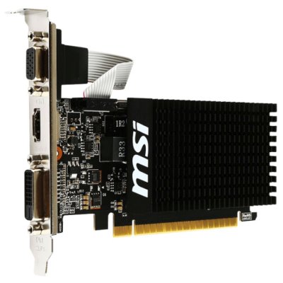 Видеокарта MSI PCI-E GT 710 2GD3H LP nVidia GeForce GT 710 2048Mb 64bit DDR3 954/1600 DVIx1/HDMIx1/CRTx1/HDCP Ret low profile