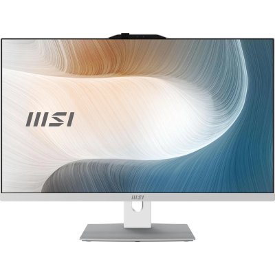 Моноблок MSI Modern AM272P 1M-1468XRU 27"(1920x1080 IPS)/Intel Core 5 120U(1.4Ghz)/16384Mb/512PCISSDGb/noDVD/Int:Intel® Graphics/Cam/BT/WiFi/war 1y/7.5kg/White/noOS + Wireless KB+M