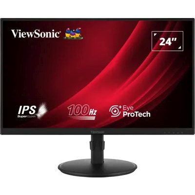 Монитор ViewSonic 23.8" VA2408-HDJ черный IPS LED 16:9 HDMI матовая HAS Piv 250cd 178гр/178гр 1920x1