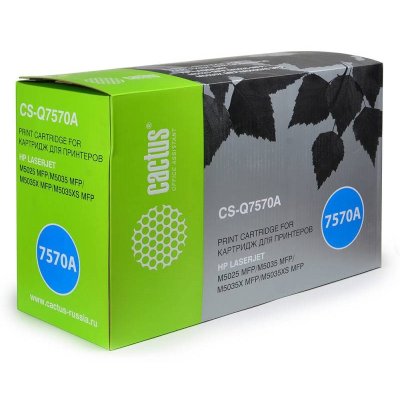 Картридж лазерный Cactus CS-Q7570A Q7570A черный (15000стр.) для HP LJ M5025/M5035/M5035X/M5035XS