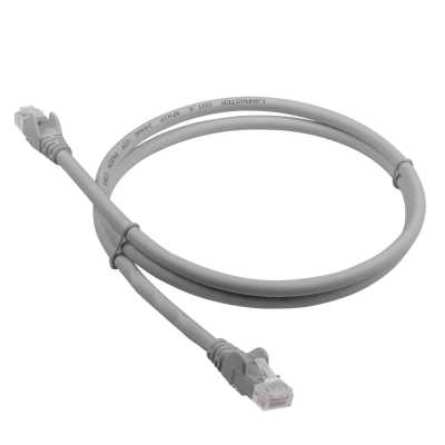 Патч-корд Lanmaster LAN-PC45/U6-5.0-GY UTP RJ-45 вил.-вилка RJ-45 кат.6 5м серый LSZH