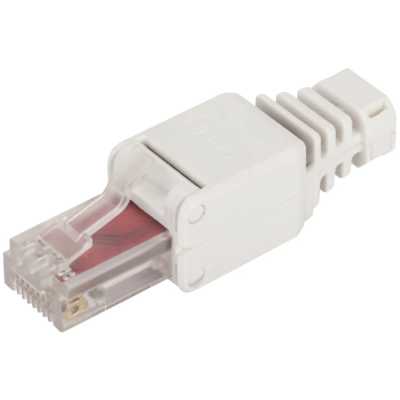 Коннектор Lanmaster LAN-TMP-U6A-WH полев. RJ45 кат.6A UTP бел. (упак.:1шт)