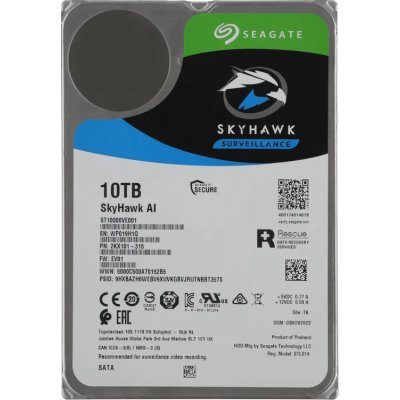 Жесткий диск Seagate SATA 10Tb 7200RPM 6Gb/S 256MB ST10000VE001