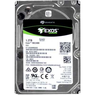 Жесткий диск Seagate HDD SAS 2,5" Seagate 1.2Tb, ST1200MM0009, Exos 10E2400, SAS 12 Гбит/с, 10000 rpm, 128Mb buffer, 15мм