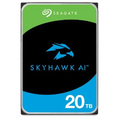 Жесткий диск Seagate SkyHawk AI ST20000VE002 20Tb, 3.5", 7200 RPM, SATA-III, 512e, 256MB, для систем видеонаблюдения