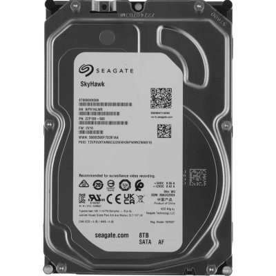 Жесткий диск Seagate HDD SATA 8Tb, SkyHawk Surveillance, 256Mb buffer, ST8000VX009, 1 year