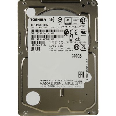 Жесткий диск Toshiba 300Gb SAS 2.5" 12Gbit/s 15K 128Mb AL14SXB30EN