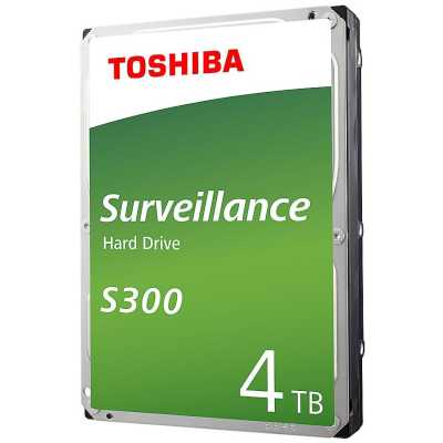 Жесткий диск Toshiba HDD SATA3 4Tb Surveillance S300 (SMR) 5400 256Mb (analog HDWT740UZSVA)