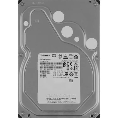 Жесткий диск Toshiba HDD SATA3 6Tb 3.5" Server 7200 256Mb (analog MG06ACA600E)