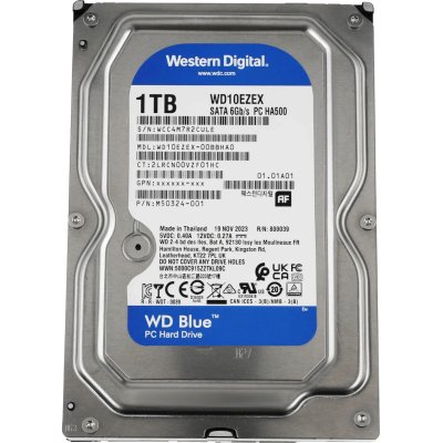 Жесткий диск/ RECERTIFIED HDD WD SATA3 1TB Caviar Blue 7200 RPM 64Mb 1 year warranty RECERTIFIED