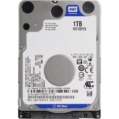 Жесткий диск Western Digital Blue WD10SPZX 1ТБ 2,5" 5400RPM 128MB (SATA III) Mobile