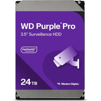 Жесткий диск WD SATA-III 24TB WD241PURP Purple Pro (7200rpm) 512Mb 3.5"