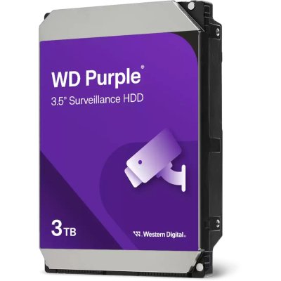 Жесткий диск Western Digital 3TB WD34PURZ HDD 3.5" Purple, SATA 6Gb/s (SATA-III), CMR