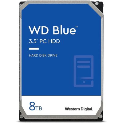 Жесткий диск WD SATA-III 8Tb WD80EAAZ Desktop Blue (5640rpm) 256Mb 3.5"
