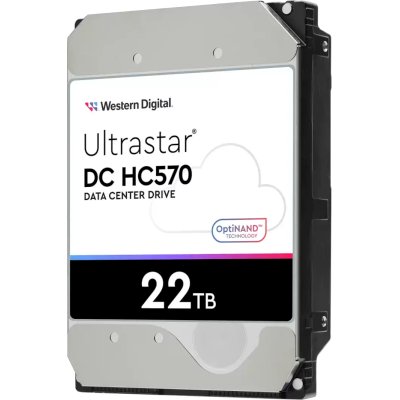 Жесткий диск Western Digital 3.5" 22Tb Ultrastar DC HC570 SAS 12Gb/s, 7200rpm, 512MB, 0F48052, 512e/4Kn, CMR, Helium, Bulk