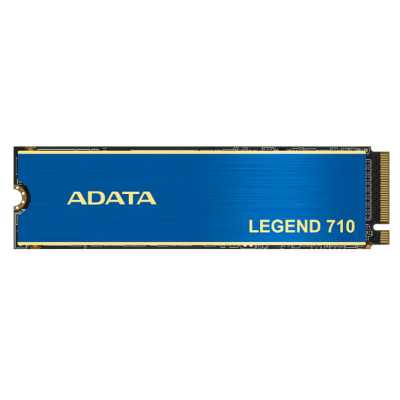 Накопитель SSD ADATA LEGEND 710, 256Gb, PCIe 3.0 x4, M.2 2280, NVMe, R/W 2100/1000, с радиатором