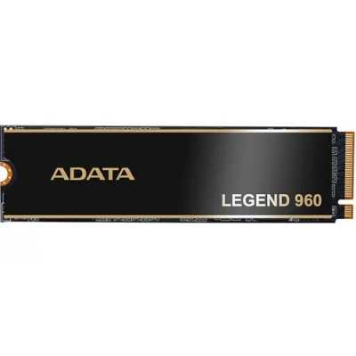 Накопитель SSD ADATA LEGEND 960, 2Tb, PCIe 4.0 x4, M.2 2280, NVMe, R/W 7400/6800, с радиатором