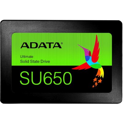 Накопитель SSD ADATA SU650, 512Gb, SATA III, 2.5", R/W 520/450