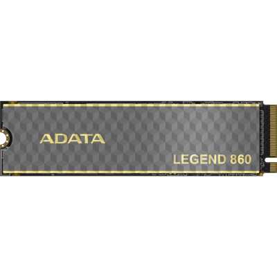 Накопитель SSD ADATA LEGEND 860, 1Tb, PCIe 4.0 x4, 2280, NVMe, R/W 6000/4000, с радиатором