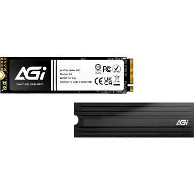Накопитель SSD AGi PCIe 4.0 x4 1TB AGI1T0G4LAI828 AI828 M.2 2280