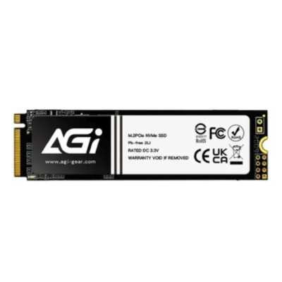 Накопитель SSD AGI AI828, 2Tb, PCIe 4.0 x4, M.2 2280, NVMe, R/W 7400/6700