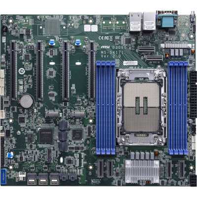 Материнская плата MSI D3060GB2N-1G, LGA4710, SoC (System on Chip), 8xDDR5 DIMM, 12xSATA 6Gb/s, 2xM.2 PCIe NVMe, 4xPCIe 5.0 x16, 6xPCIe 5.0 x8, 1xD-Sub, 2x1Gb LAN, 2xUSB 3.2 Gen 1, 0x3.5 мм, SSI CEB