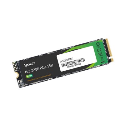 Накопитель SSD Apacer AS2280P4, 512Gb, M.2 2280, PCIe 3.0 x4, NVMe, R/W 2100/1500