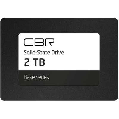 Накопитель SSD CBR Base, 2048 Gb, 2.5", SATA-III, R/W 550/500 Мбайт/сек