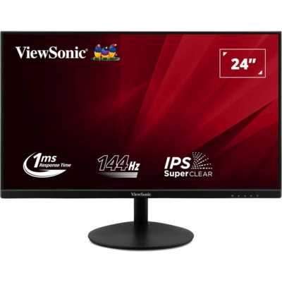Монитор ViewSonic 23.8" VA24E2-H черный IPS LED 16:9 HDMI матовая 1000:1 250cd 178гр/178гр 1920x1080 144Hz VGA FHD 2.7кг