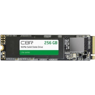 Накопитель SSD CBR, 256Gb, M.2 2280, PCIe 3.0 x4, NVMe, R/W 2000/1300