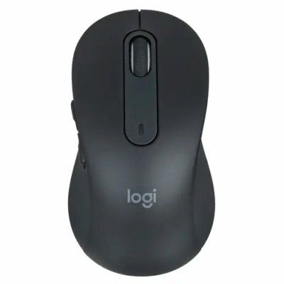 Мышь беспроводная Logitech Signature M650 L графитовый, 4000 dpi, радиоканал, Bluetooth, USB, кнопки - 5