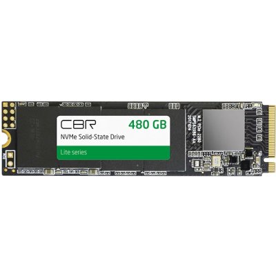 Накопитель SSD CBR, M.2 2280, 480Gb, PCIe 3.0 x4, NVMe, R/W 2100/1600