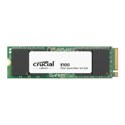Накопитель SSD Crucial E100, 480Gb, M.2 2280, PCIe 4.0 x4, NVMe, R/W 4700/2500