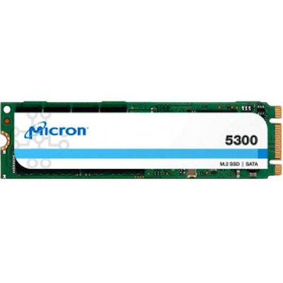 Твердотельный накопитель/ Micron SSD 5300 PRO, 240GB, M.2(22x80mm), SATA3, 3D TLC, R/W 540/310MB/s, IOPs 67 000/40 000, TBW 657, DWPD 1.5 (12 мес.)